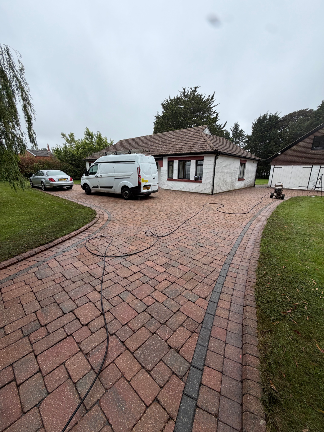 Roofline and exterior detail after cleaning